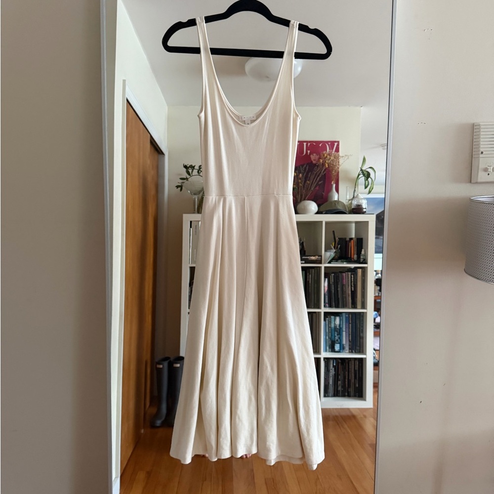 Sleeveless Cream Midi Dress - Brand Unspecified